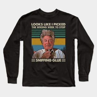 Looks like I picked sniffing glue vintage Long Sleeve T-Shirt